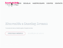 Tablet Screenshot of dancingdreams.es